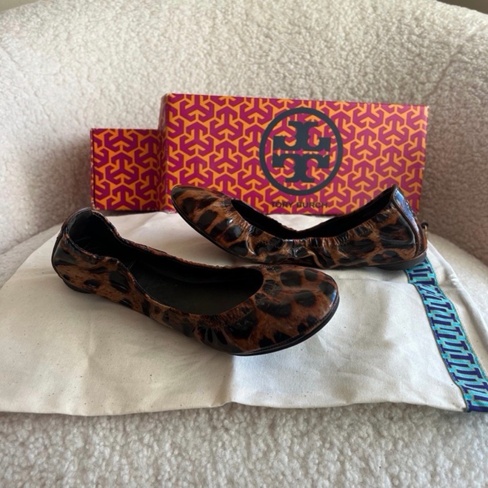 Tory Burch Animal Print Flats